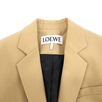 Loewe 23aw Wool Blend Blazer Tailored Jacket S540y03x41 Camel 36