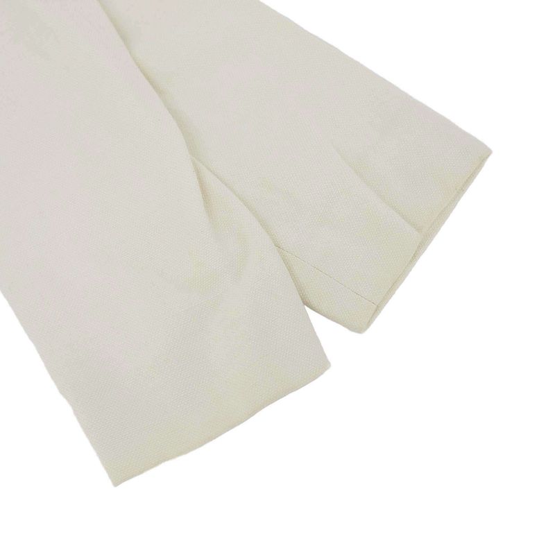 Prada 2000's Cotton Linen Belted Coat White 42