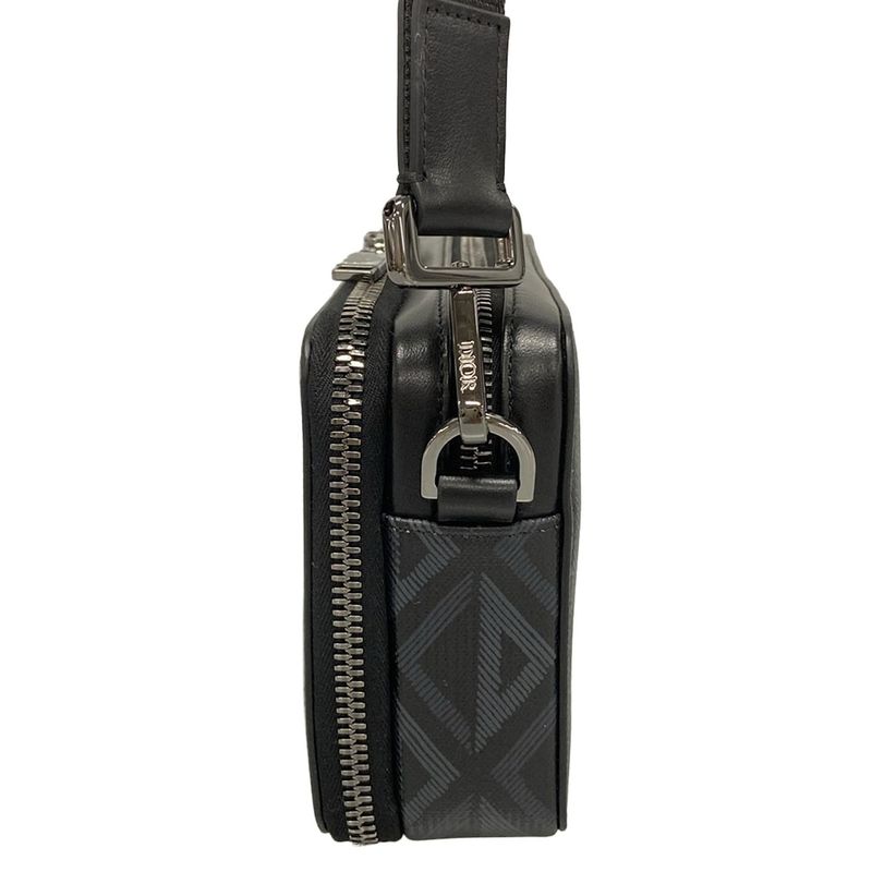 Dior/christian Dior Shoulder Bag Logo Messenger Pouch 2esbc119 Black And Dark