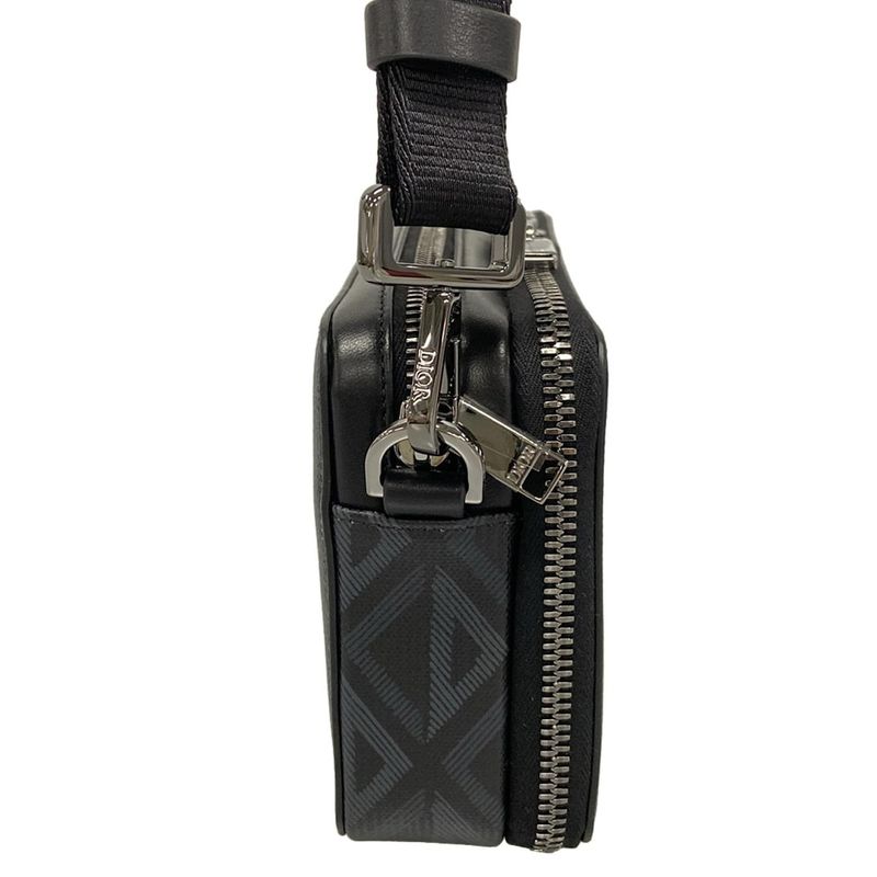 Dior/christian Dior Shoulder Bag Logo Messenger Pouch 2esbc119 Black And Dark