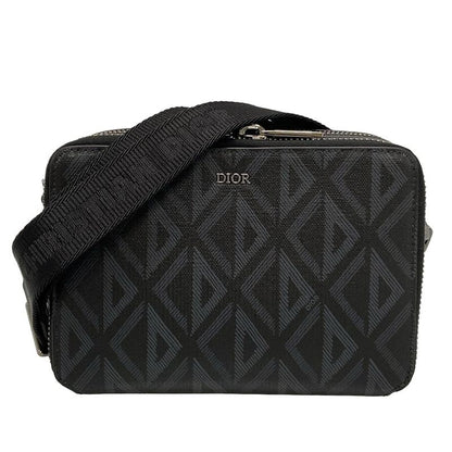 Dior/christian Dior Shoulder Bag Logo Messenger Pouch 2esbc119 Black And Dark