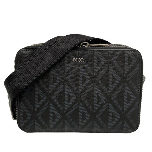 Dior/christian Dior Shoulder Bag Logo Messenger Pouch 2esbc119 Black And Dark