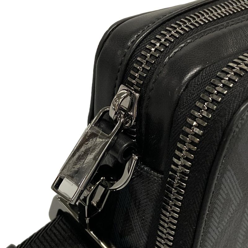 Dior/christian Dior Shoulder Bag Logo Messenger Pouch 2esbc119 Black And Dark