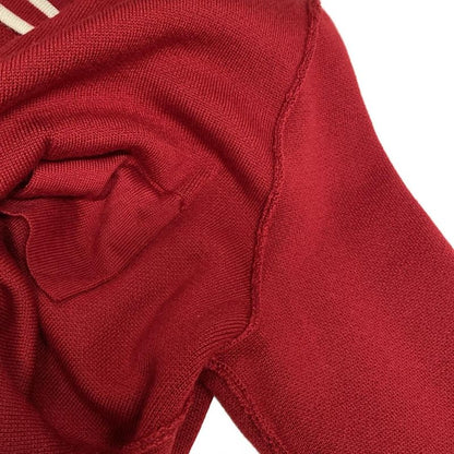 Gucci Dress Size S Women - 644564 Red And Ivory Long Sleeves/long/horsebit Wool