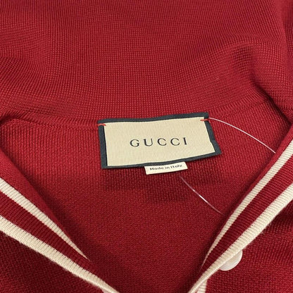 Gucci Dress Size S Women - 644564 Red And Ivory Long Sleeves/long/horsebit Wool