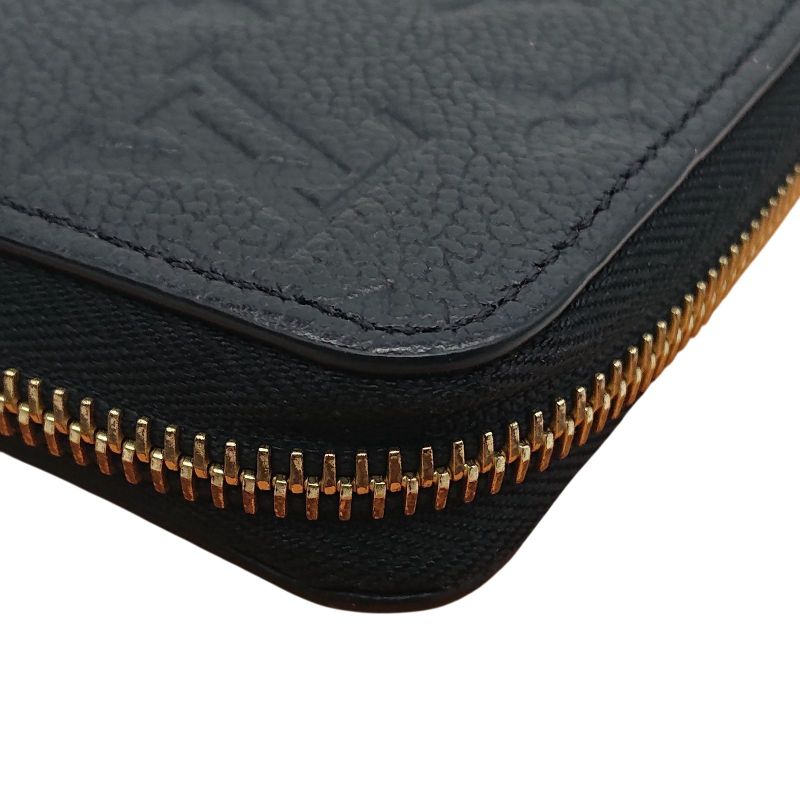 Louis Vuitton Zippy Wallet Empreinte Long Wallet Black With Box For Gift