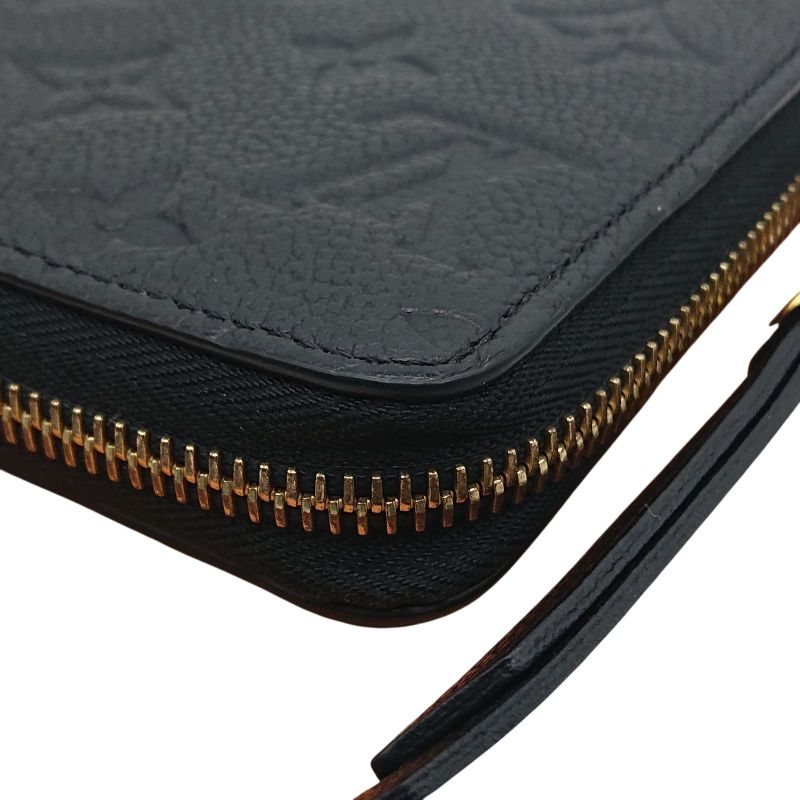 Louis Vuitton Zippy Wallet Empreinte Long Wallet Black With Box For Gift