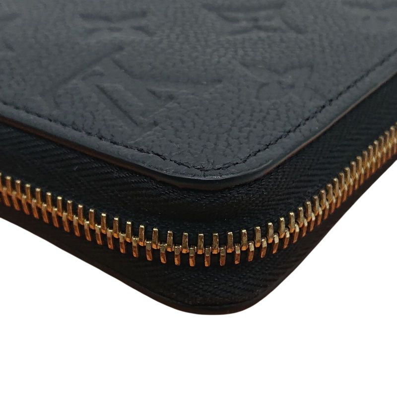 Louis Vuitton Zippy Wallet Empreinte Long Wallet Black With Box For Gift