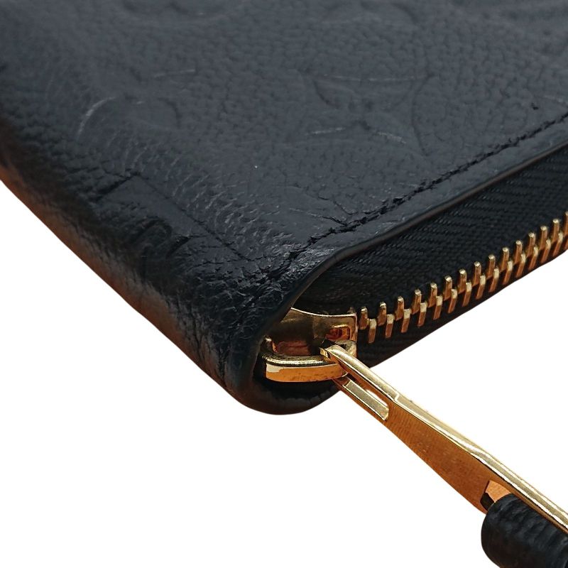 Louis Vuitton Zippy Wallet Empreinte Long Wallet Black With Box For Gift