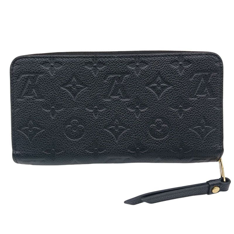 Louis Vuitton Zippy Wallet Empreinte Long Wallet Black With Box For Gift