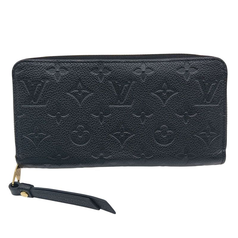 Louis Vuitton Zippy Wallet Empreinte Long Wallet Black With Box For Gift