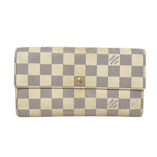 Louis Vuitton Damier Portefeuille Sarah NM2 N61735 Azure Long Wallet