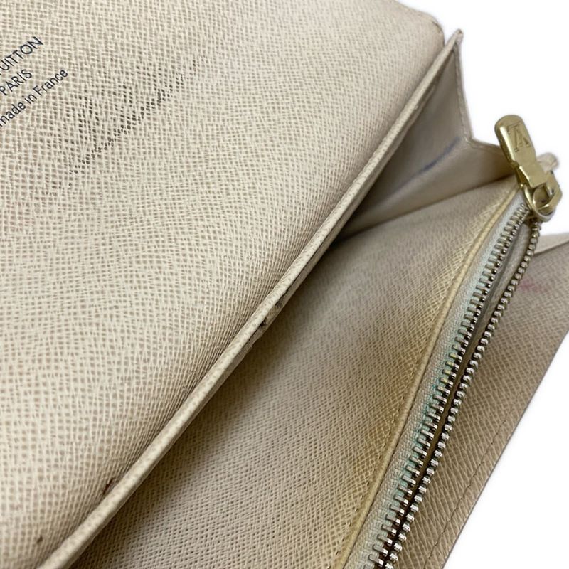 Louis Vuitton Damier Portefeuille Sarah NM2 N61735 Azure Long Wallet