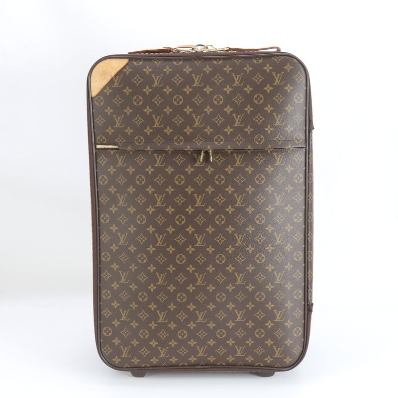 Louis Vuitton Monogram Pegas 65 M23295 Leather Suitcase Carry Case Bag Business
