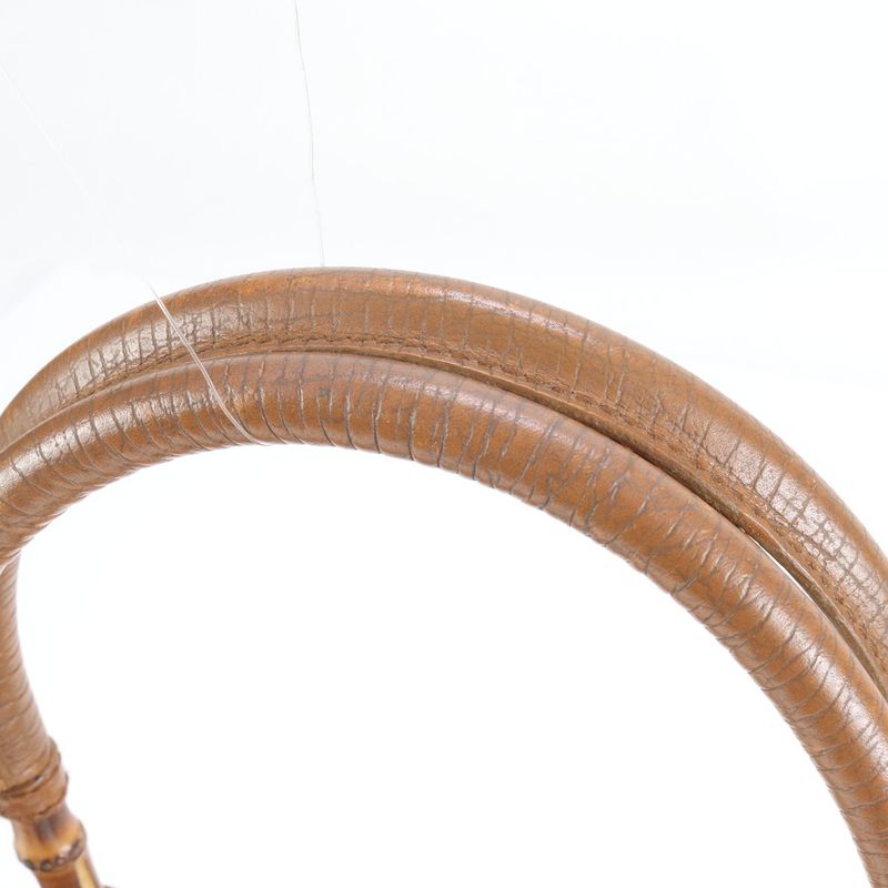 Gucci GG Canvas Bamboo 112526 Leather Tote Bag Shoulder Hand Brown Women's ECM