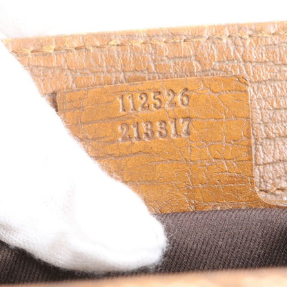 Gucci GG Canvas Bamboo 112526 Leather Tote Bag Shoulder Hand Brown Women's ECM