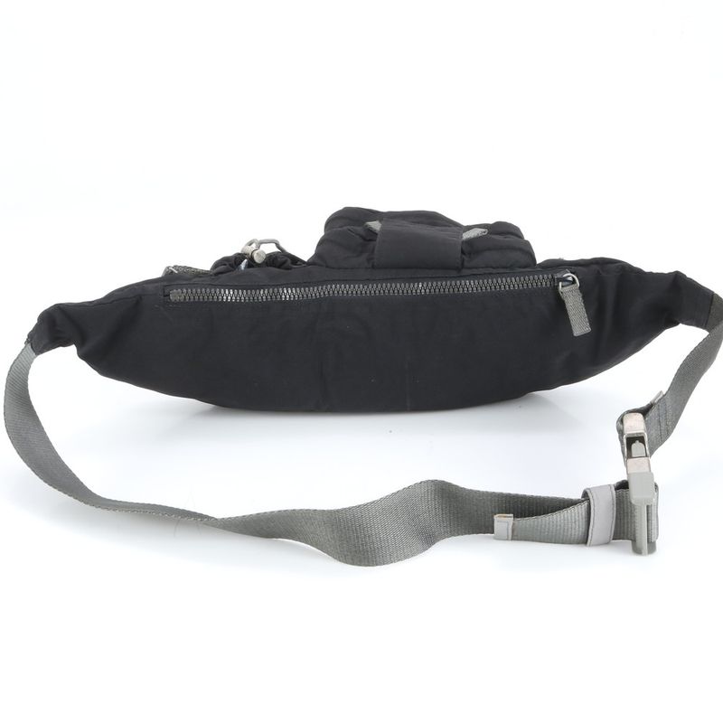 Prada Sport Nylon Body Bag Crossbody Body Waist Pouch Shoulder Black Men's ECM