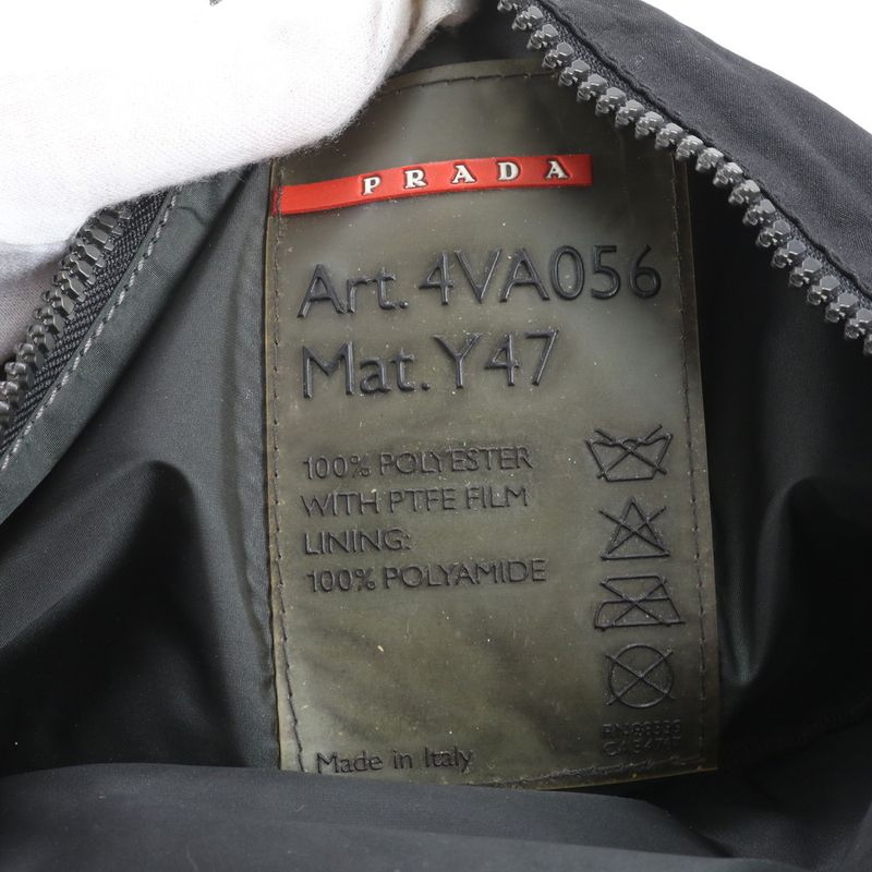 Prada Sport Nylon Body Bag Crossbody Body Waist Pouch Shoulder Black Men's ECM