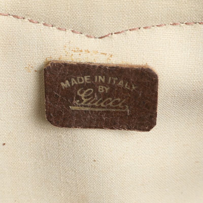 Vintage Old Gucci GG Supreme Sherry Line Boston Bag Business Travel Tote