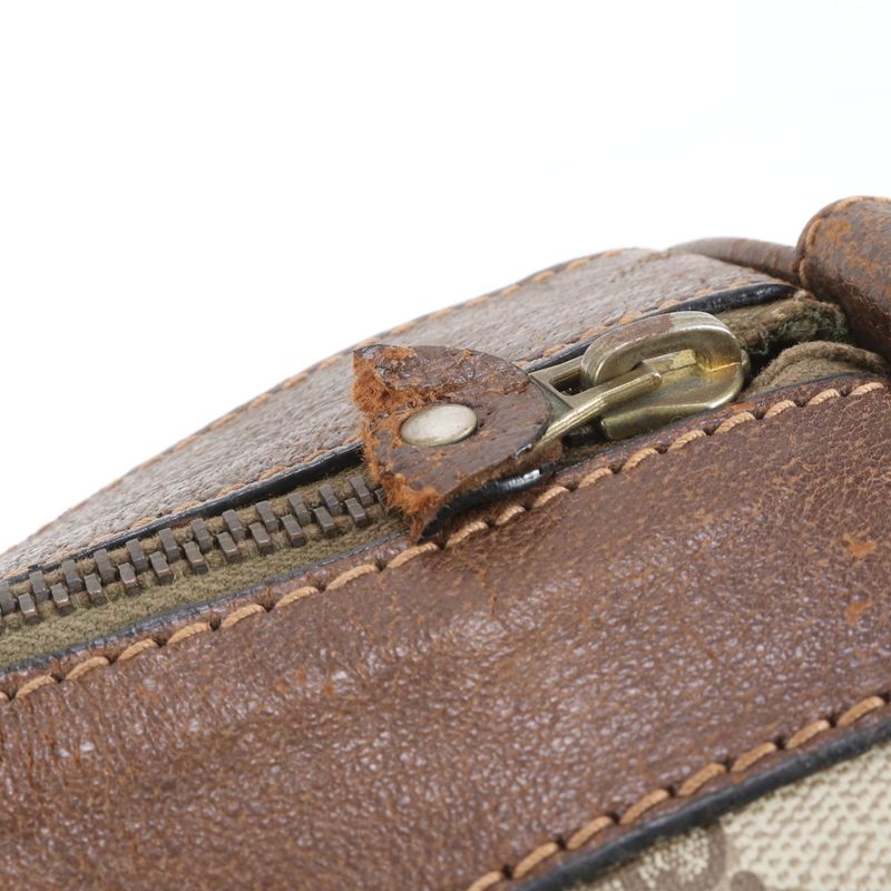 Vintage Old Gucci GG Supreme Sherry Line Boston Bag Business Travel Tote