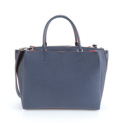 Louis Vuitton Lock Me M54571 Leather 2WAY Tote Bag Crossbody Shoulder Marine