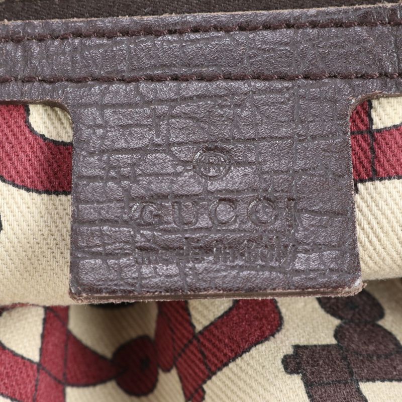 Gucci GG Canvas Sherry Line 162399 Leather Tote Bag Shoulder Hand Women's RRM