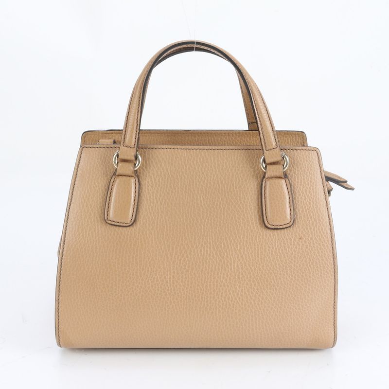 Gucci Soho Interlocking G 607722 Leather 2WAY Handbag Crossbody Shoulder Women