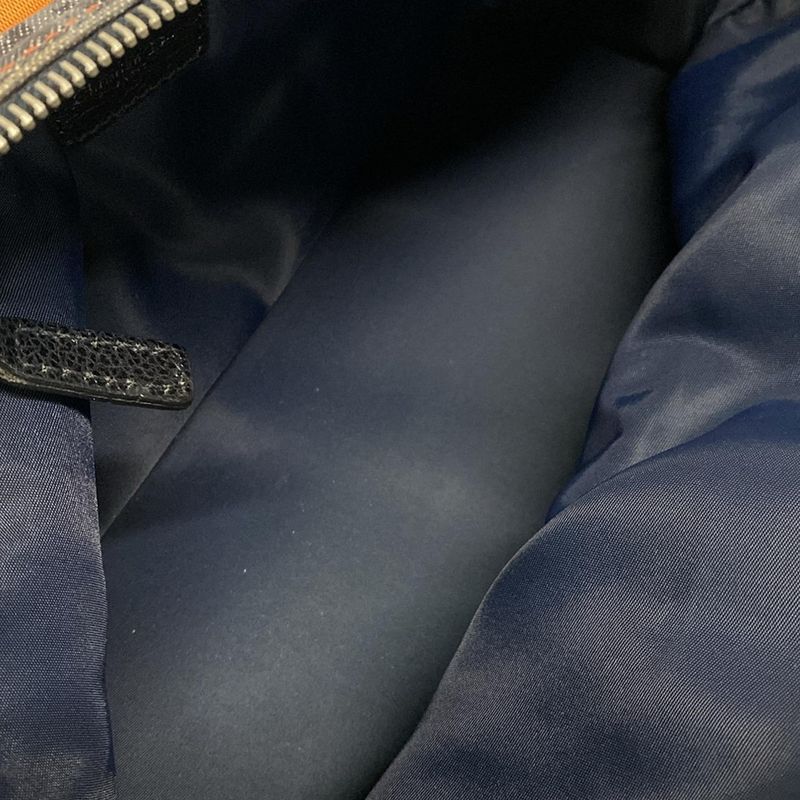 Dior/christian Dior Handbag Flighttrotter Dark Gray X Light Gray X Black Leather