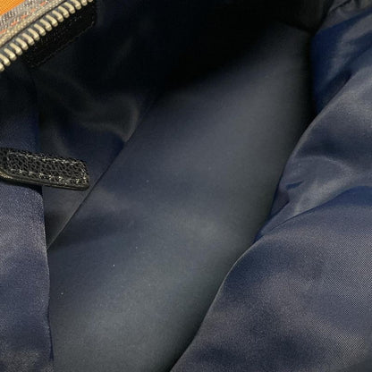 Dior/christian Dior Handbag Flighttrotter Dark Gray X Light Gray X Black Leather