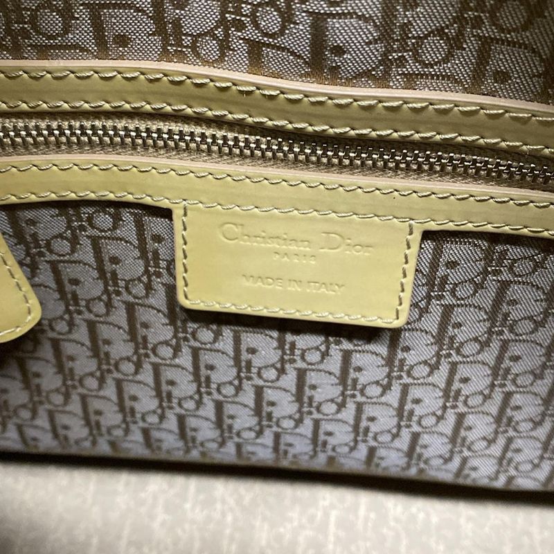 Dior/christian Dior Handbag Lady Dior Large Bag Vrb44560 Beige Gold Hardware