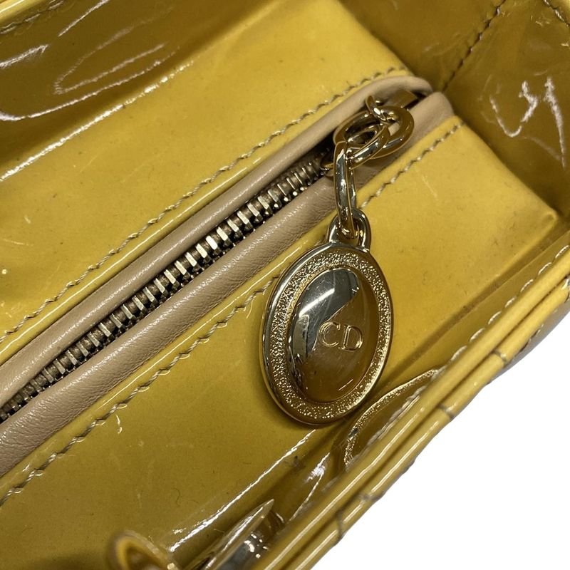 Dior/christian Dior Handbag Lady Dior Large Bag Vrb44560 Beige Gold Hardware