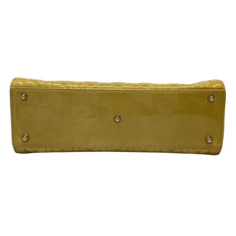 Dior/christian Dior Handbag Lady Dior Large Bag Vrb44560 Beige Gold Hardware