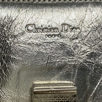 Dior/christian Dior Handbag Eva Silver Leather