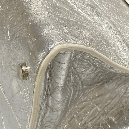 Dior/christian Dior Handbag Eva Silver Leather