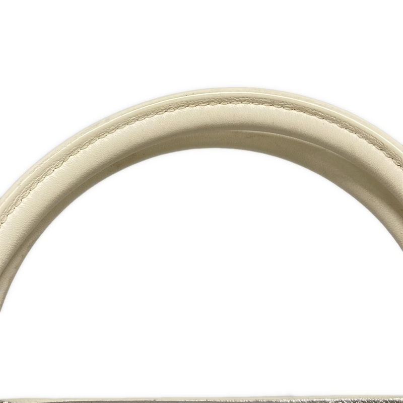 Dior/christian Dior Handbag Eva Silver Leather