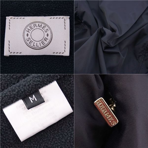 Hermes Jacket Blouson Fleece Zip Up Nai