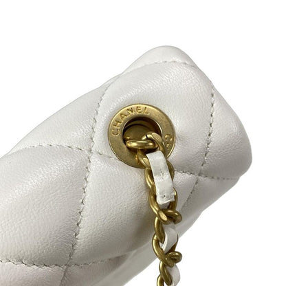 Chanel Shoulder Bag Mini Flap Bag/mini Matelasse As5352/b19384/10601 White