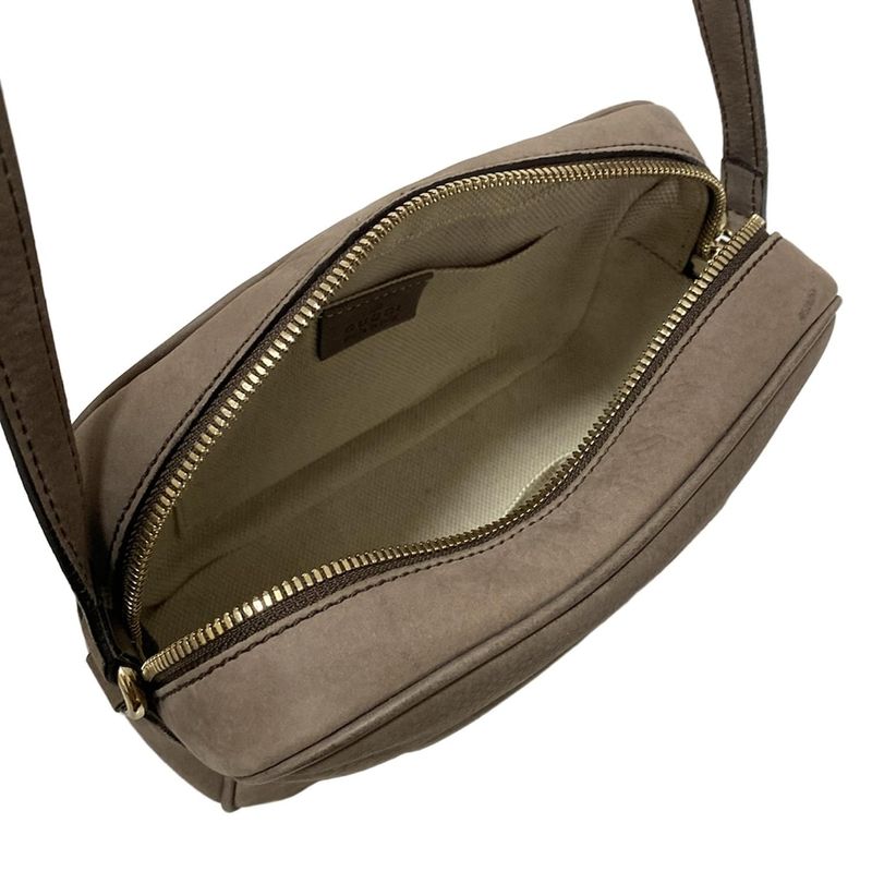 Gucci Shoulder Bag Soho 308364 Gray-beige Diagonal/tassel