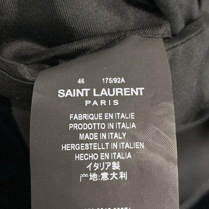 Saint Laurent Paris Jacket Size 46 XL Men's 433989 Navy Long Sleeves / Fall /