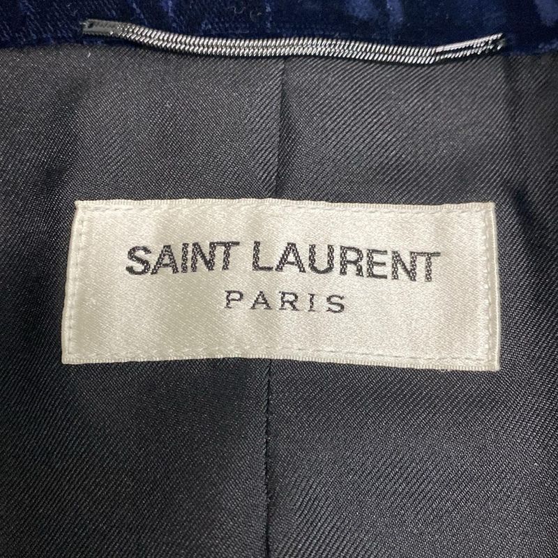 Saint Laurent Paris Jacket Size 46 XL Men's 433989 Navy Long Sleeves / Fall /
