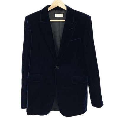 Saint Laurent Paris Jacket Size 46 XL Men's 433989 Navy Long Sleeves / Fall /