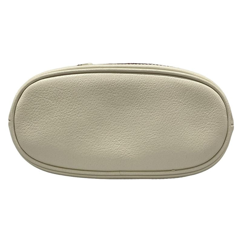 Gucci Handbag Ophidia Small Bucket Bag 610846 White Leather