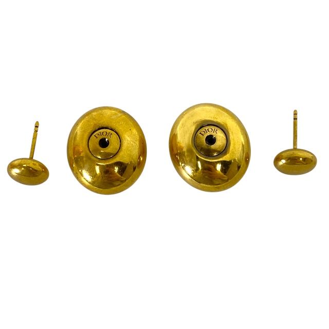 Dior Vintage Logo Earrings 2WAY Jewelry Gold Christian Dior Women's Regular