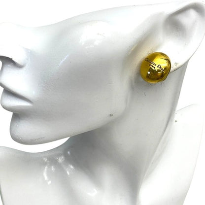 Dior Vintage Logo Earrings 2WAY Jewelry Gold Christian Dior Women's Regular