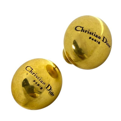 Dior Vintage Logo Earrings 2WAY Jewelry Gold Christian Dior Women's Regular