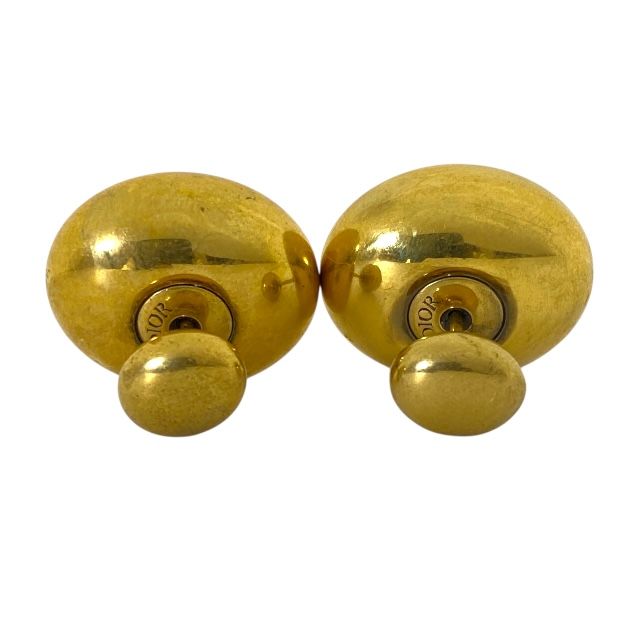 Dior Vintage Logo Earrings 2WAY Jewelry Gold Christian Dior Women's Regular