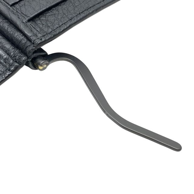 Bottega Veneta 123180 Intrecciato Bill Clip Wallet Money Clip Card Case Black