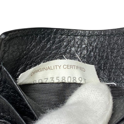 Bottega Veneta 123180 Intrecciato Bill Clip Wallet Money Clip Card Case Black