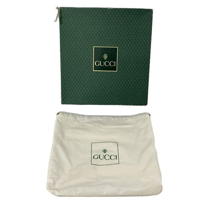 Gucci Handbag Bamboo 000330175 Black And Gold Leather