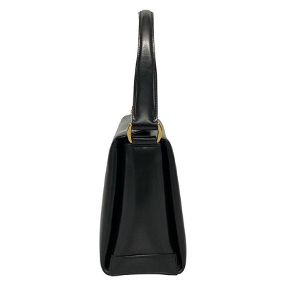 Gucci Handbag Bamboo 000330175 Black And Gold Leather